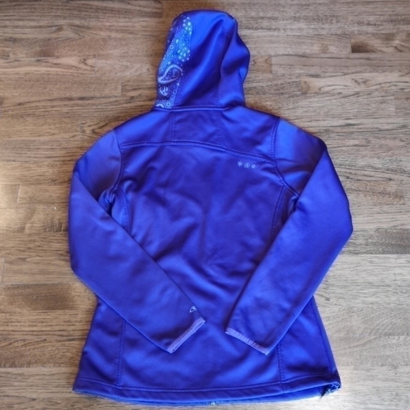 O'NEILL Hooded Fleece Jacket Purple Print M - Picture 2 of 9